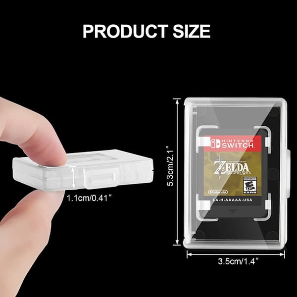 Nintendo Switch 2 Switch OLED Switch Lite Spilkort Etui Transparent TF Opbevaringsboks 10 Pak