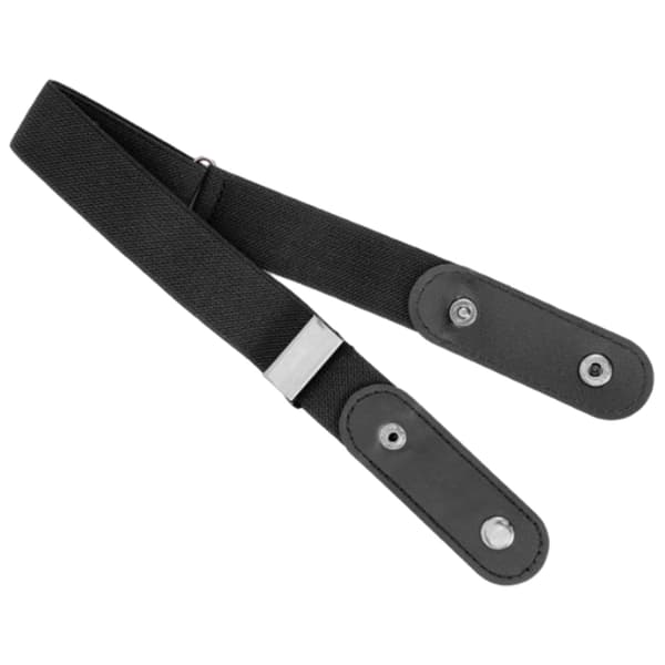 2-pakning spennefritt elastisk belte for kvinner og menn, komfortabelt justerbart usynlig stretch midjebelte