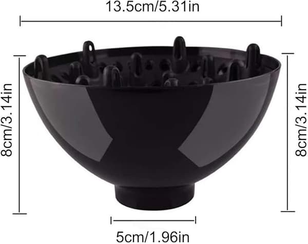 Universal Hårtørrer Diffuser, Stor Luftstrøm Krøllet Hår Styling Tilbehør til Hårtørrere
