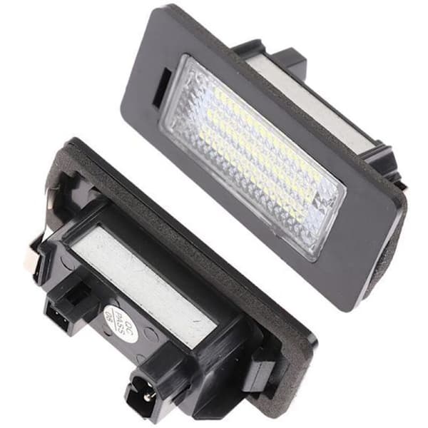 LED nummerpladelys/baglygte, kompatibel med hvid E, one size fits all.