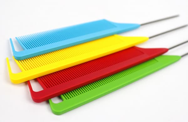 1 stk. pink hår pick comb spike hale comb