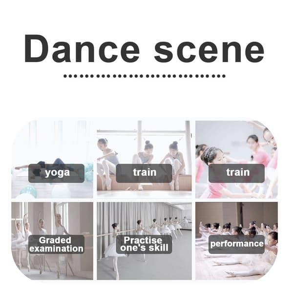 Balletsko til piger/småbørn/børn/kvinder, yoga sko i læder/balletsko til dans, sort