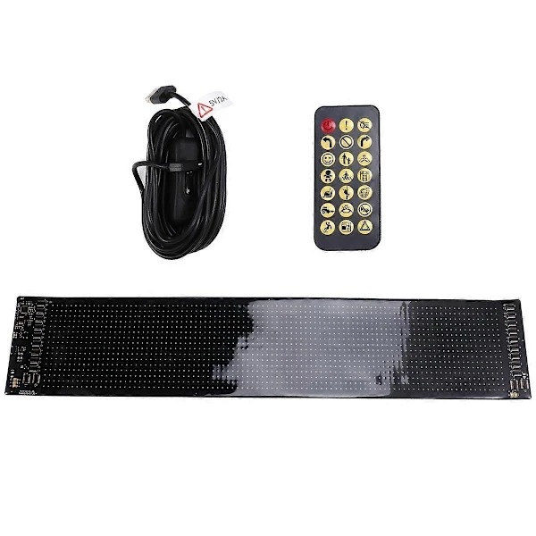 USB Bil Lastbil Display Skærm 16x96 LED Matrix Pixel Panel Lampe