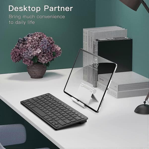 Justerbart foldbart tabletstativ, kompatibelt med 4-12,9 tommer iPad og tablets
