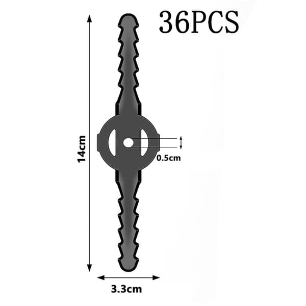 36 stk. erstatningskniver sett, gresstrimmer, kniver plast