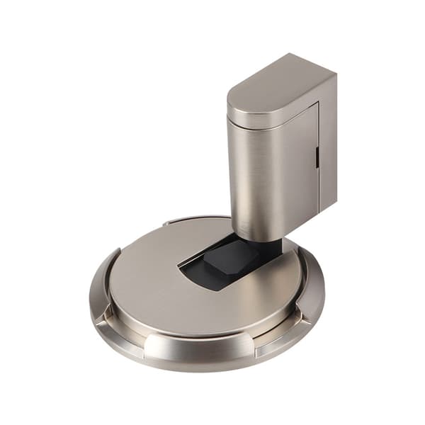 Dørstopper, magnetisk metalldørstopper, solid magnetisk dørstopper med lim og skruer