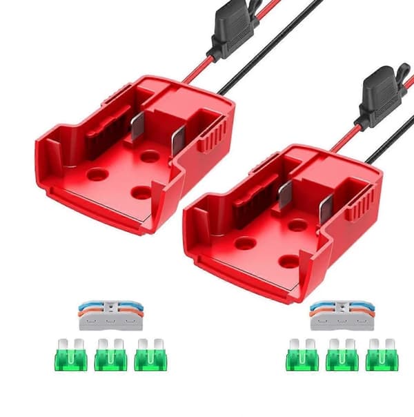 2-pack Power Wheel-adapter för Milwaukee M18 Batteriadapter