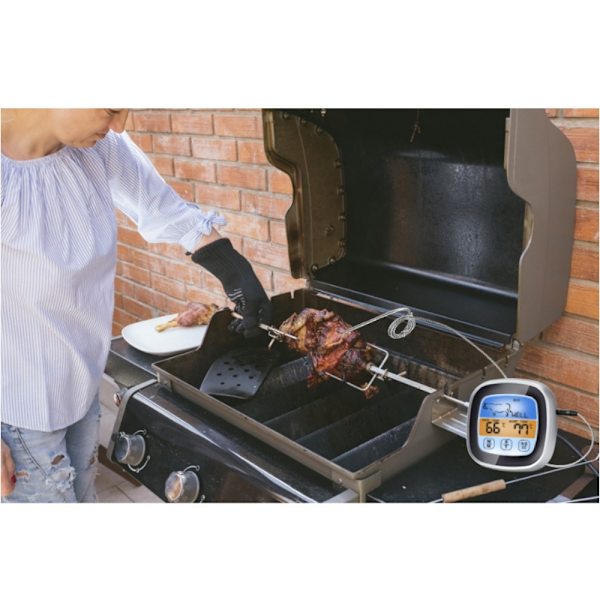 Färgskärms grilltermometer med touch