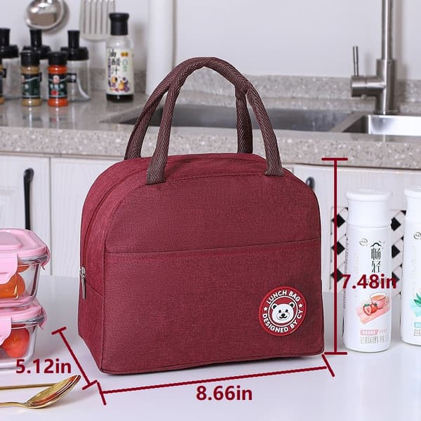 Lunsjbag (Dame/Herre) (vinrød)
