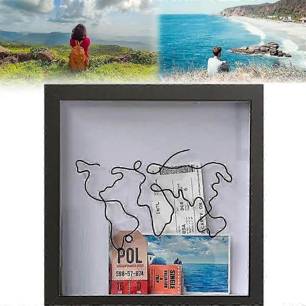 2 stk. eventyrarkivboks, samlerboks til memorabilia, billet-shadowbox, opbevaringsboks til billetter, postkort, souvenirs
