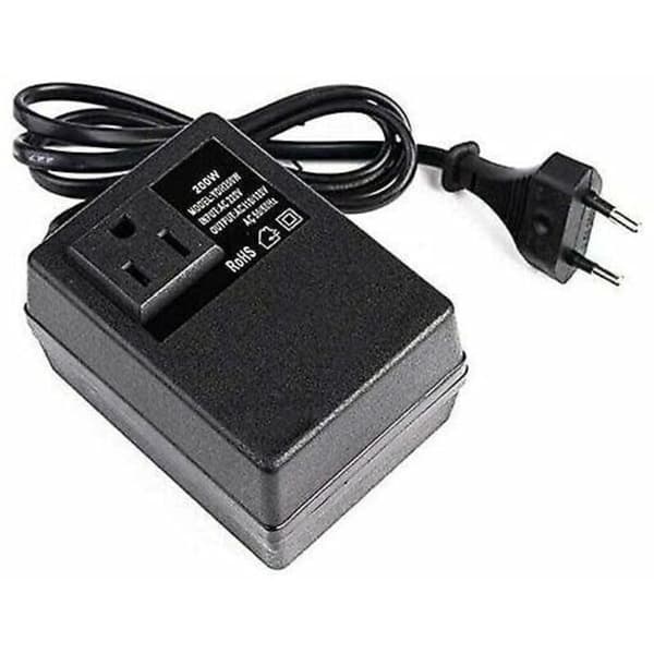 Dciustfhe Spenning: 200 W - Transformator: 220 V til 110 V - Europeisk strømforsyning.