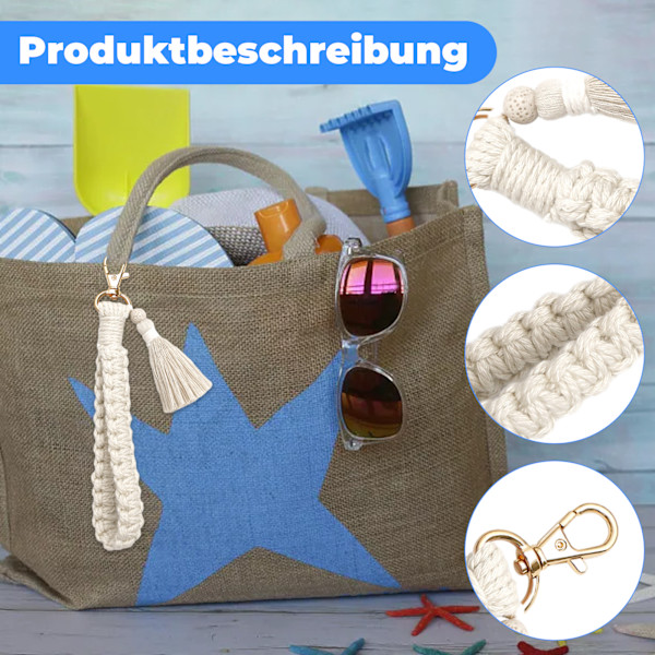 Nordisk nøkkelring - beige