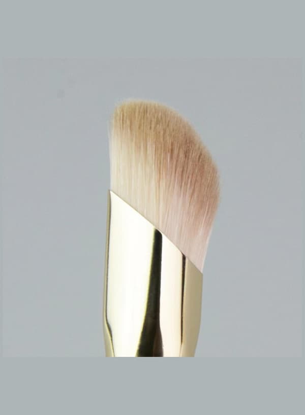 Diamantformet makeupbørste hvid