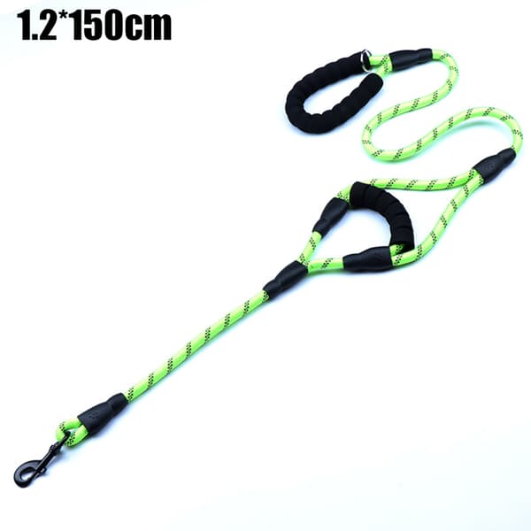 Hundebånd for 2 hunder med strikkforlengelse for mellomstore hunder