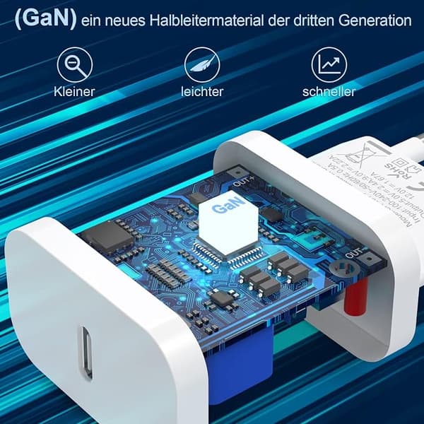 PD30W snabbladdningshuvud stöder Apple 15-16 serien