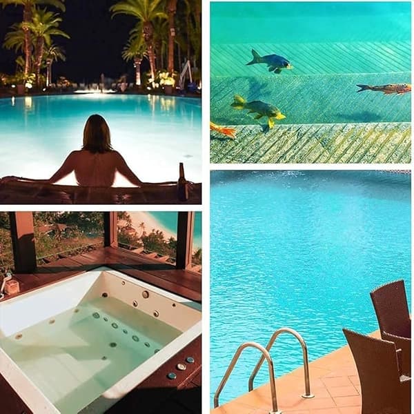 Mini flydende klor-brom-dispenser til 1-tommers tabletter, flyder til spa, boblebad, springvand, oppustelig pool
