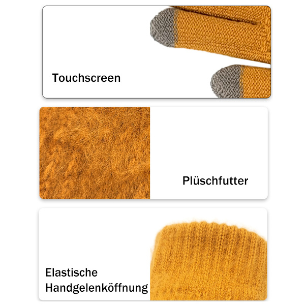 Handskar Dam Vinter Varma Touchscreen Vinterhandskar