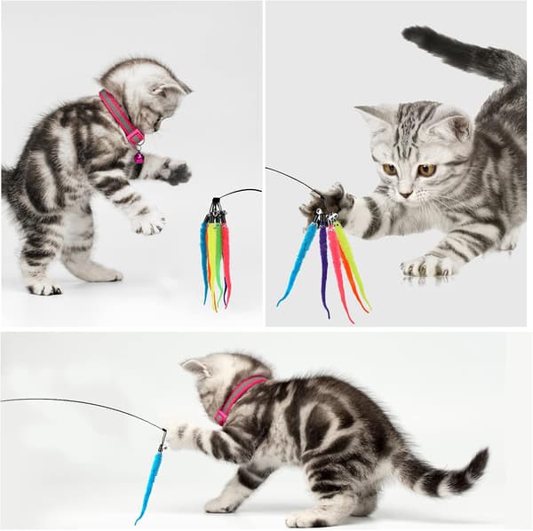Kat Udskiftnings Refill, 12 stk. Furry Tail Orm med Klokke
