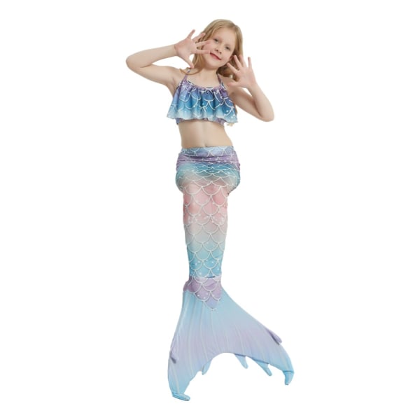 Adult Mermaid Tail, NO Monofin - Set för vuxna och tonåringar med underkläder E503 120