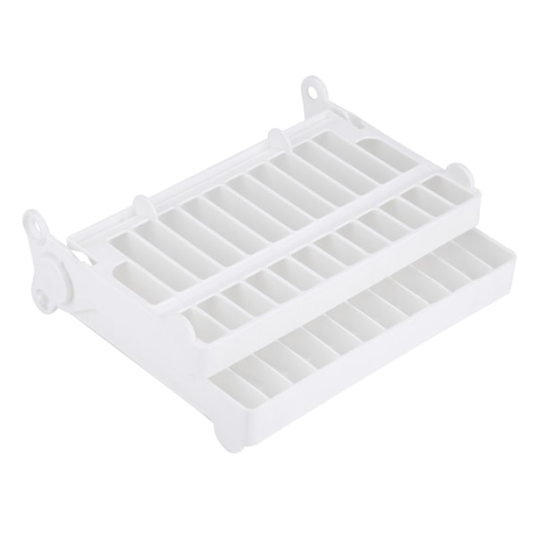 Foldbar Oppvaskstativ Organizer for Hjemmekjøkken - Plast Bestikk Oppbevaringsholder