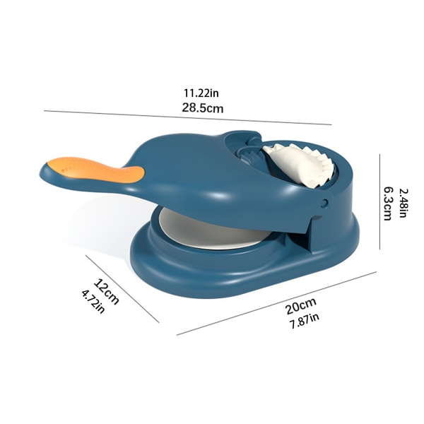 2-i-1 Dumpling Maker Press Dumpling Form blå beige