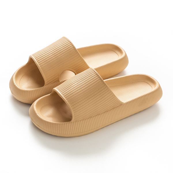 Kevyet Tossut Comfort Casual Tossut Open Toe Platform Rantasandaalit Khaki 38-39