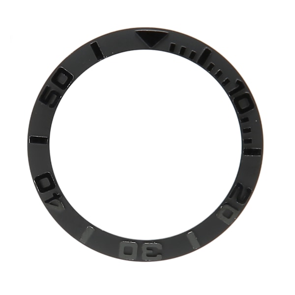 Klocka Bezel Insert 38mm Keramisk Präglad Digital Klocka Bezel Ring Ersättningsdelar för Reparation Kolsvart