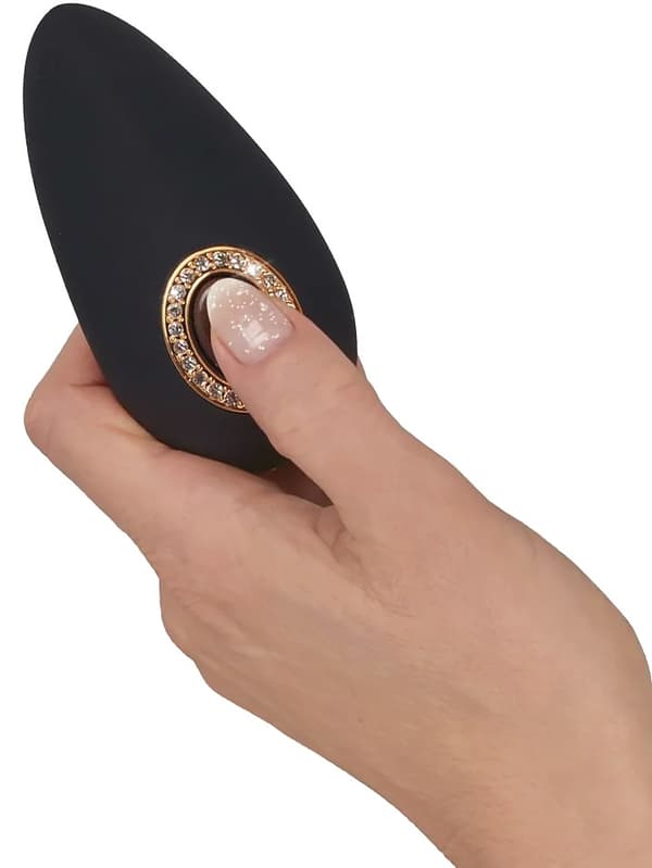 【YD】Cleopatra: Klitorisvibrator Svart ABS-plast, Polyuretan, Silikon