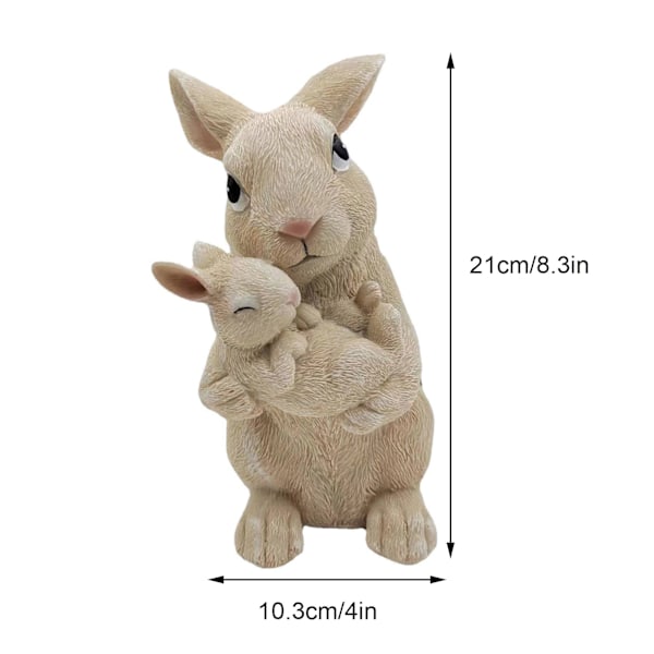 Hartsi-jäniksen aurinkovalo puutarhan koristeeksi - Väriä vaihtavat pääsiäisjänis aurinkovalot (13,3x10,3x21 cm)