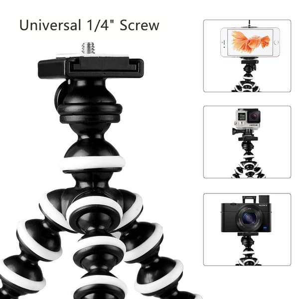 【YD】Octopus Flexible Tripod Camera + Action Camera Mount, Live Broadcast Selfie Tripod