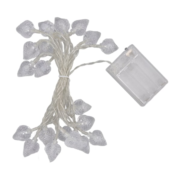 20 LED Utomhus Jordgubbsformade Fairy String Lights - Batteridrivna Juldekorationer för Hem och Rum