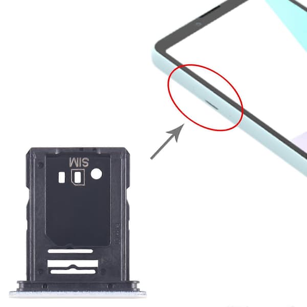 (Ny) For Sony Xperia 10 VI SIM + Micro SD-kortskuff White