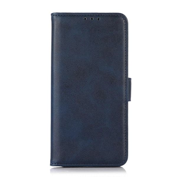 (Ny) Til Nokia C22 4G Telefoncover i Læder med Ko-tekstur Blue