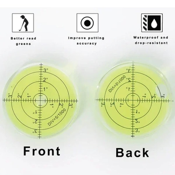 Cirkulär Bubble Level Reader Round Bubble Vattenpass GRÖN green