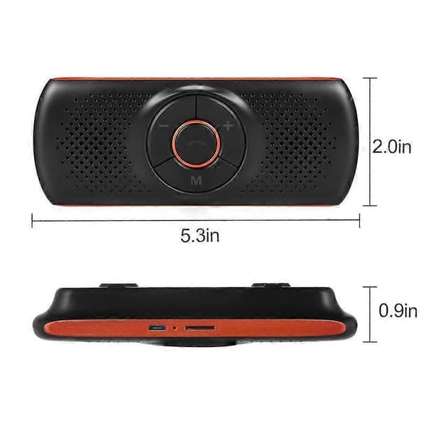 (Ny) T826 Bil Bluetooth Trådløs MP3-afspiller FM-afspiller til solskærm Not Specified