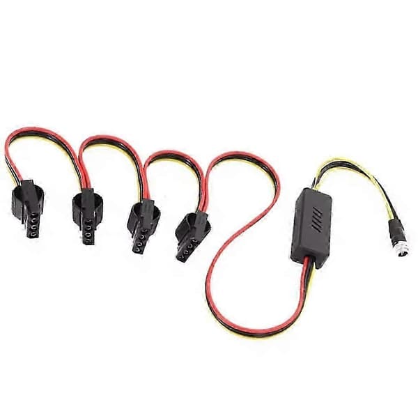 12V DC 5525 till 4 IDE hårddisk strömkabel DC 12V till 4 IDE hårddiskkabel Spänningsregulator topp