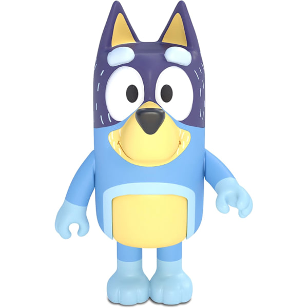 Bluey and Family 4 pakke med 2,5-3" Bluey, Bingo, Chili, Bandit Poseable Figurer