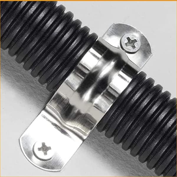 [YD]50 stk 8mm U-rør 304 Rustfrit Stål Klemme Stiv Rørklemme U-formet