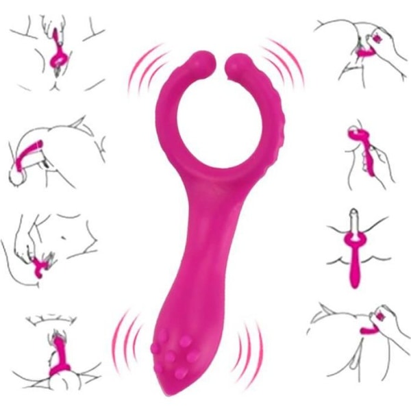 Silikon G Spot Stimulere Vibratorer Dildo brystvorteklemme Onanerende  Vibrator Voksen Sexleketøy for Kvinner Menn Par 58e8 | Fyndiq
