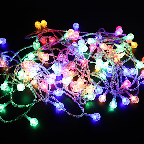 DC24V 10m 100LED Vanntette Fargerike Vanndråpe Lyslenker for Juledekorasjon