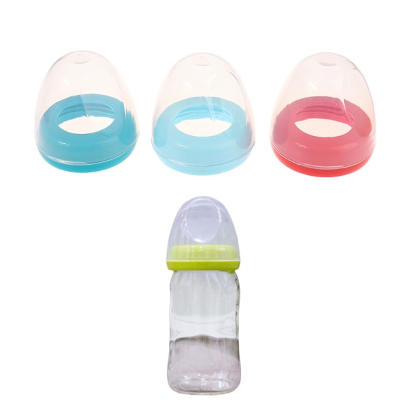 Baby og ring kompatibel med dueflaske med bred fødselslyserød SkyBlue