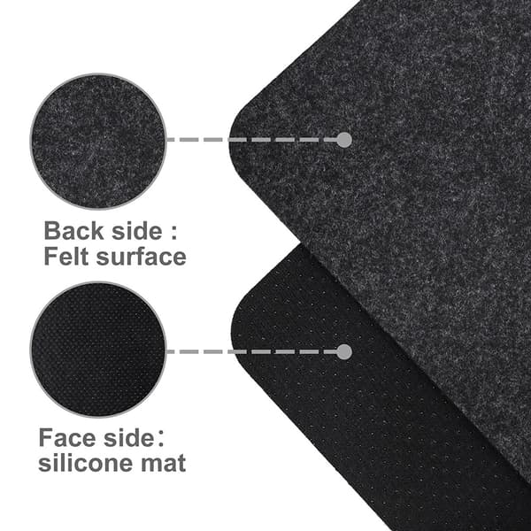 【YD】Varmebestandig måtte til Airfryer, 2-pak med glidefunktion