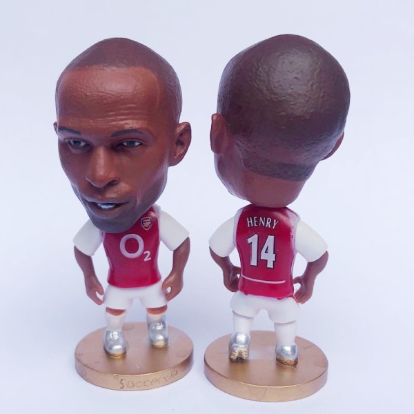 Fotbollsfans bobblehead Real Madrid Cairo Levan modell Arsenal Henry