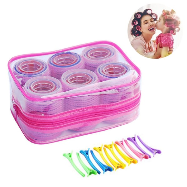 Self Grip Hair Rollers Set Frisörrullare i 3 storlekar