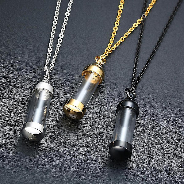 2x Keepsake Keepsake Urn hänge halsband för hår smycken