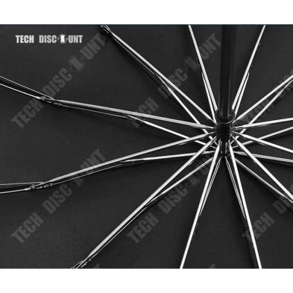 TD® Umbrella 12 Rib Automaattinen Uros Naaras Kompakti Sisäänrakennettu Helppo Säilytys Tuulenpitävä Musta Travel Avaa Sulje