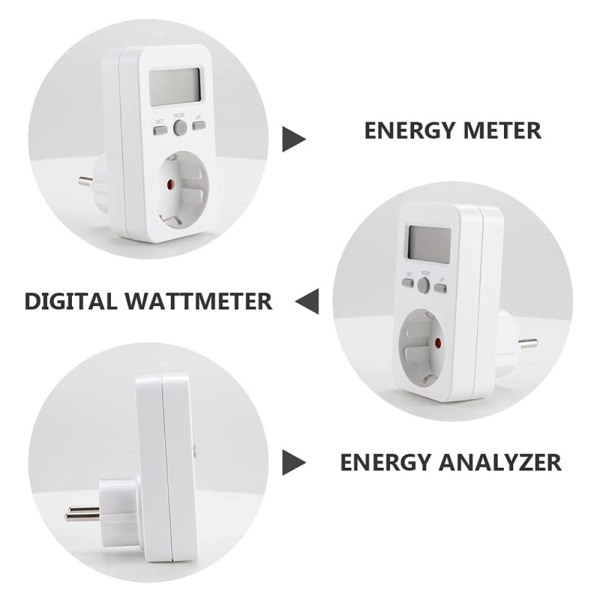 Sähkömittari / Energiamittari sähkön mittaukseen seinäpistorasian kautta