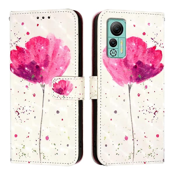 3D-maleri Horisontal Flip Skinntelefonveske til Ulefone Note 14 Flower