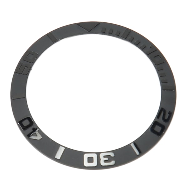 Klocka Bezel Insert 38mm Keramisk Präglad Digital Klocka Bezel Ring Ersättningsdelar för Reparation Kolsvart
