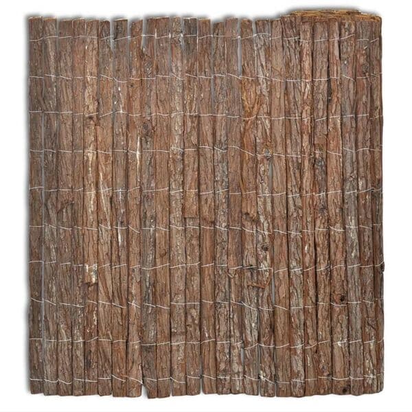 【YD】vidaXL Windbreak bark 400 x 100 cm Brown Brun